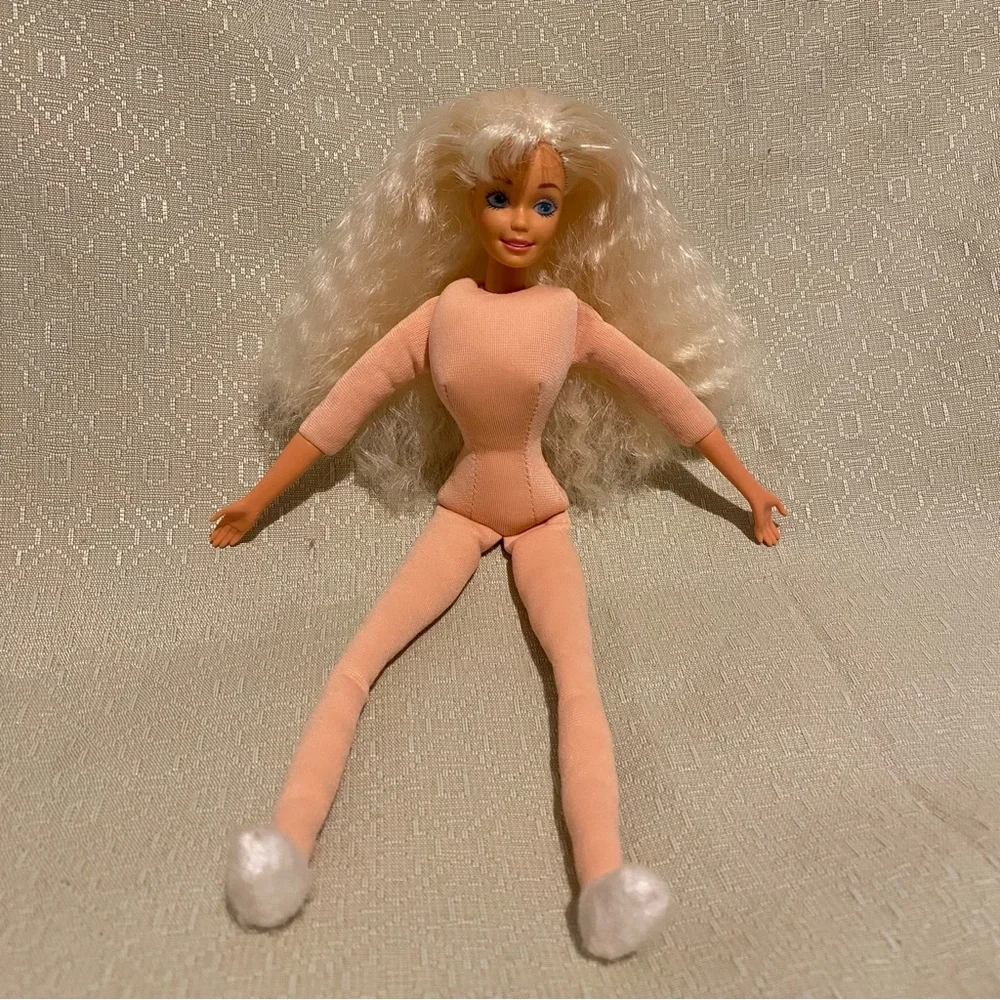 Bedtime Barbie Blue Pajamas 1994 Vintage Mattel Works - Picture 3 of 8